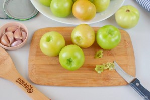 Консервированные зеленые помидоры Консервированные зеленые помидоры