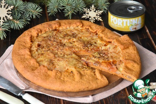 Томатная галета с тунцом