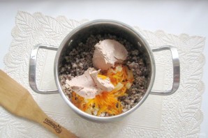 Гречневая каша с паштетом Гречневая каша с паштетом