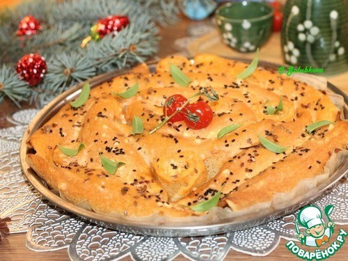 Блинный пирог с тунцом Блинный пирог с тунцом