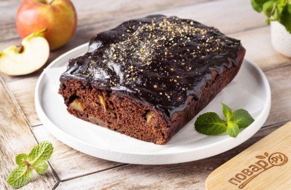 Кекс с яблоками и какао Кекс с яблоками и какао