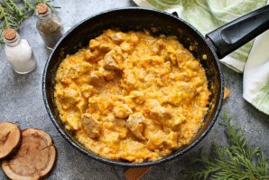 Мясо в тыквенном соусе Мясо в тыквенном соусе