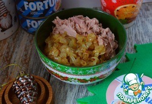 Заливной пирог с тунцом и жареным луком Заливной пирог с тунцом и жареным луком