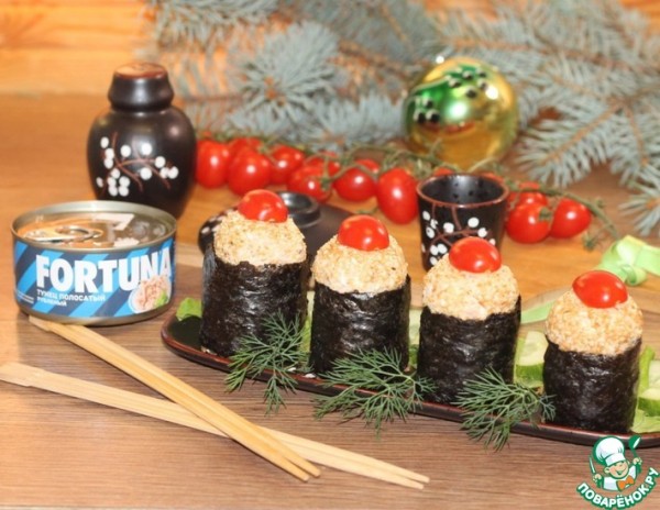 Гунканы с тунцом Гунканы с тунцом