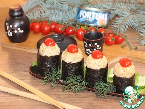 Гунканы с тунцом Гунканы с тунцом