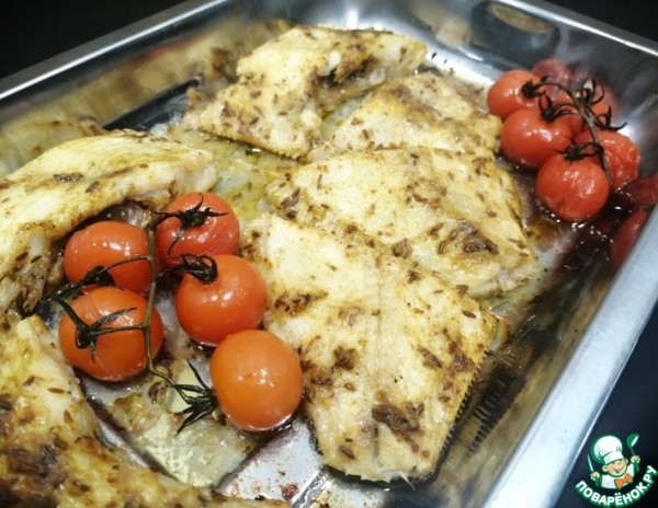 Камбала в соусе карри запеченная в духовке Камбала в соусе карри запеченная в духовке