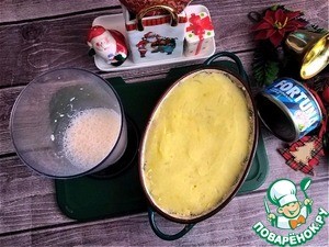 Картофельная запеканка с консервированным тунцом Картофельная запеканка с консервированным тунцом