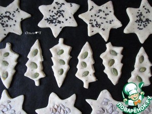 Картофельные крекеры с тунцом "Новогодний хруст" Картофельные крекеры с тунцом "Новогодний хруст"