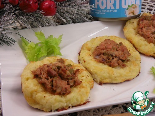 Картофельные ватрушки с тунцом