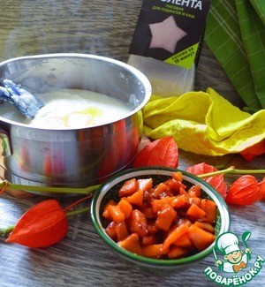 Каша с рисовой полентой и тыквой Каша с рисовой полентой и тыквой