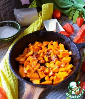 Каша с рисовой полентой и тыквой Каша с рисовой полентой и тыквой