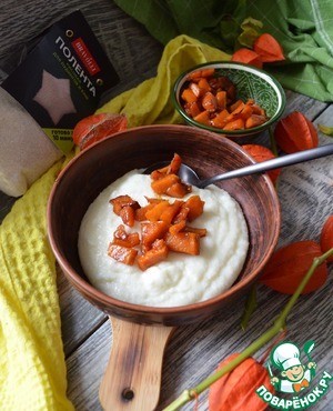 Каша с рисовой полентой и тыквой Каша с рисовой полентой и тыквой