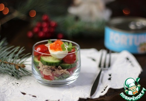 Коктейльный салат с тунцом Коктейльный салат с тунцом