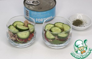 Коктейльный салат с тунцом Коктейльный салат с тунцом