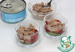 Коктейльный салат с тунцом Коктейльный салат с тунцом