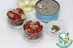 Коктейльный салат с тунцом Коктейльный салат с тунцом