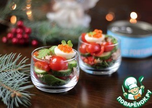 Коктейльный салат с тунцом Коктейльный салат с тунцом