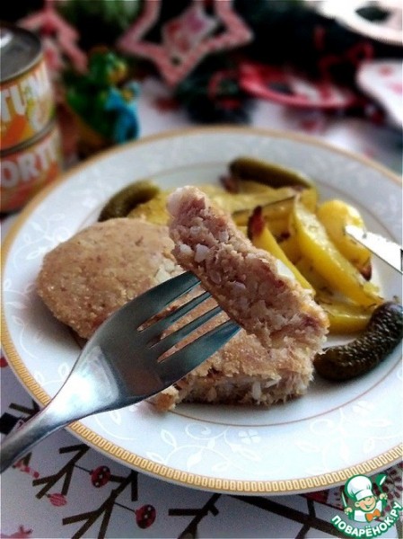 Котлеты из консервированного тунца в масле Котлеты из консервированного тунца в масле