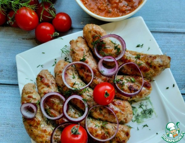 Купаты с соусом из томатов Купаты с соусом из томатов