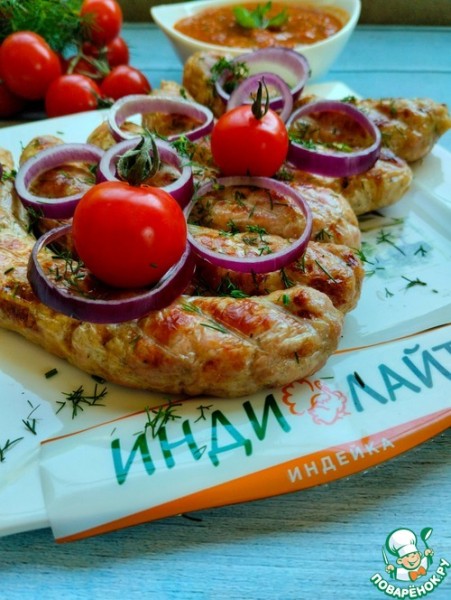 Купаты с соусом из томатов Купаты с соусом из томатов