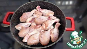 Куриные голени в чесночно-медовом соусе