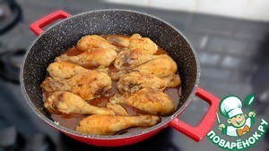 Куриные голени в чесночно-медовом соусе
