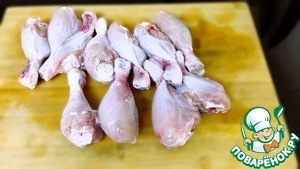 Куриные голени в чесночно-медовом соусе