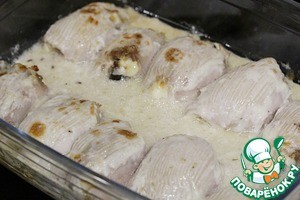 Куриные рулетики с вялеными сливами Куриные рулетики с вялеными сливами