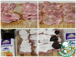 Куриные рулетики с вялеными сливами Куриные рулетики с вялеными сливами