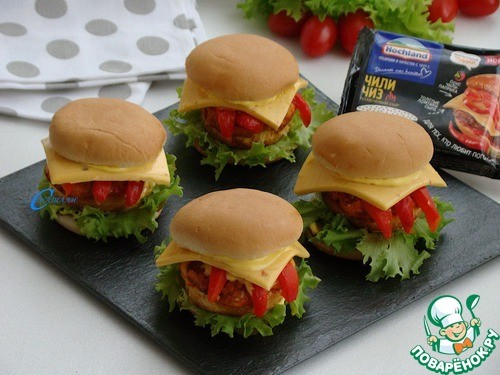 Мини бургеры с морским гребешком Мини бургеры с морским гребешком
