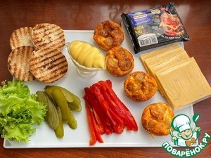 Мини бургеры с морским гребешком Мини бургеры с морским гребешком