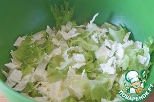 Овощной салат с курочкой