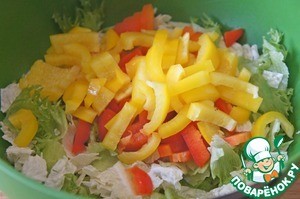 Овощной салат с курочкой