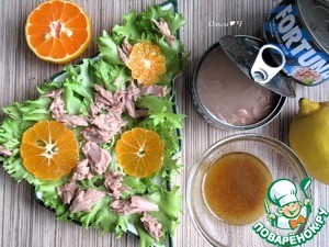 Праздничный салат "Тунец и мандарин" Праздничный салат "Тунец и мандарин"