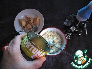 Рис с тунцом и овощами