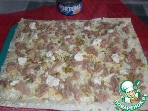 Рулет из лаваша "Новогодний" Рулет из лаваша "Новогодний"