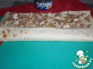 Рулет из лаваша "Новогодний" Рулет из лаваша "Новогодний"