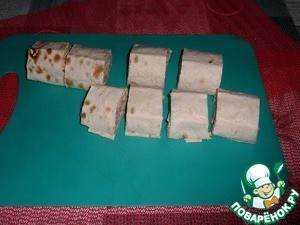 Рулет из лаваша "Новогодний" Рулет из лаваша "Новогодний"