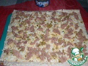 Рулет из лаваша "Новогодний" Рулет из лаваша "Новогодний"