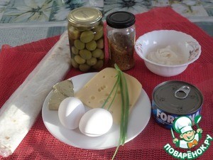 Рулет из лаваша "Новогодний" Рулет из лаваша "Новогодний"