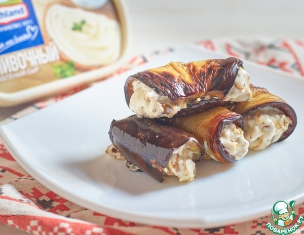 Рулетики из баклажанов на раз-два-три Рулетики из баклажанов на раз-два-три