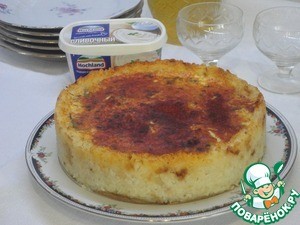 Рыбный пирог с рисом