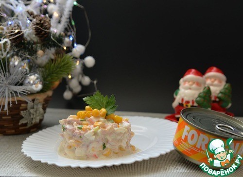 Салат "Огни Приморья" Салат "Огни Приморья"