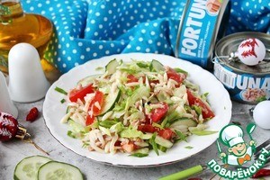 Салат с орзони и тунцом Салат с орзони и тунцом