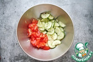 Салат с орзони и тунцом Салат с орзони и тунцом