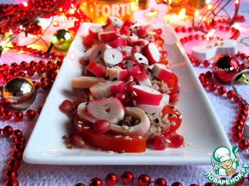 Салат с тунцом "Красное и белое" Салат с тунцом "Красное и белое"