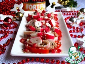 Салат с тунцом "Красное и белое" Салат с тунцом "Красное и белое"