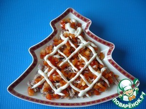 Салат с тунцом на Рождество Салат с тунцом на Рождество