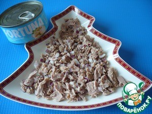 Салат с тунцом на Рождество Салат с тунцом на Рождество