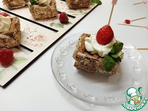 Шоколадные мини-вафли с кремом-чиз Шоколадные мини-вафли с кремом-чиз